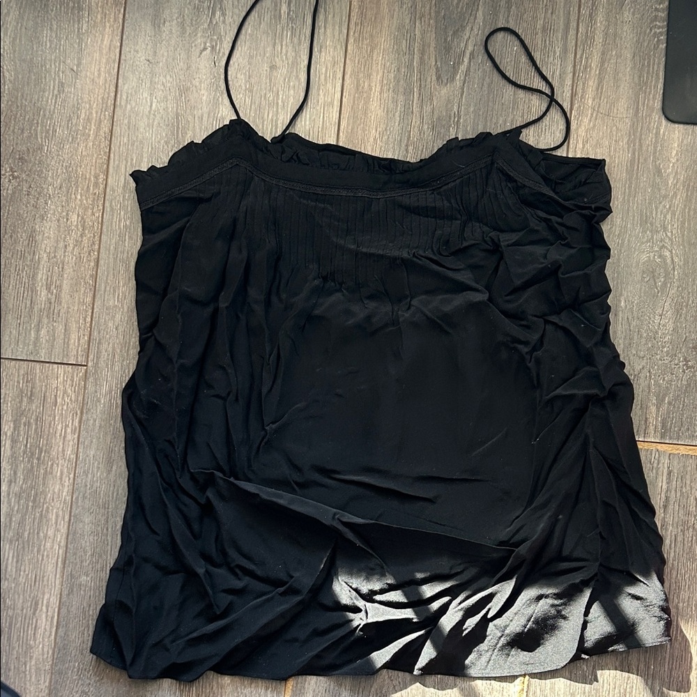 Elegant Black Silk Massimo Dutti Women's Top